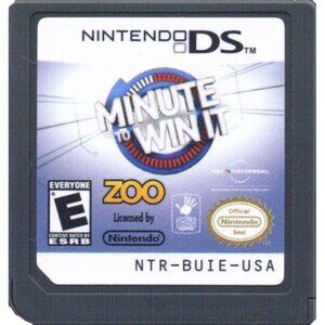 Minute to Win It (Nintendo DS, 2010) - Zoo Games - Fun Party Mini-Games